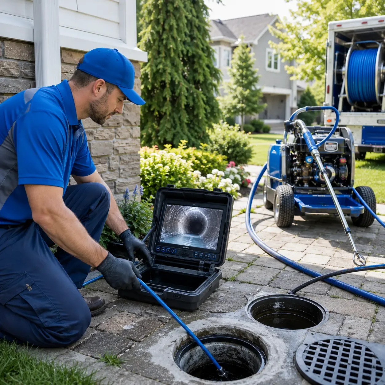 Outdoor drain cleaning professionals serving New Hampton, NY
